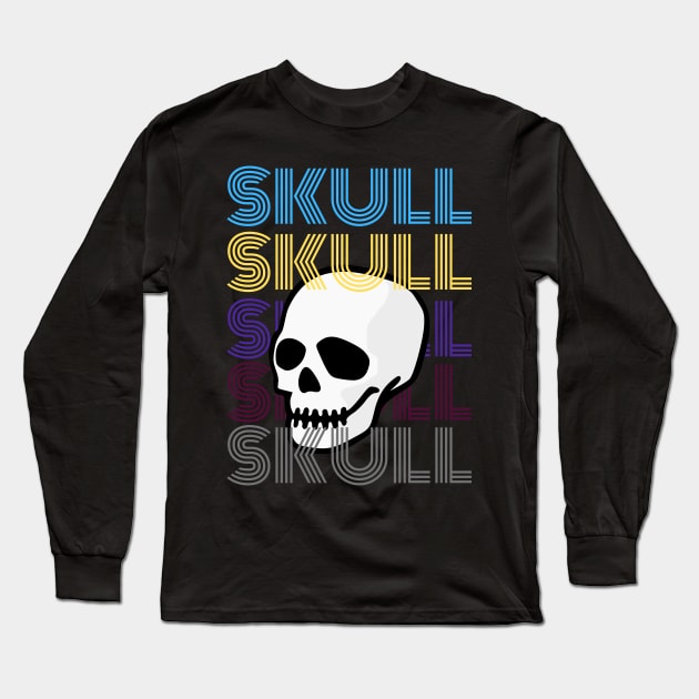 i love skulls Long Sleeve T-Shirt by WLBT